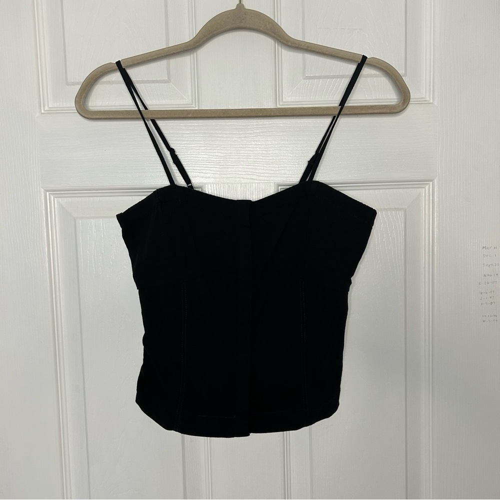 Free People Intimately Corset Style Button Front Tank